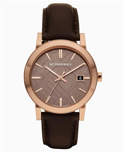 men's burberry watch gold|burberry watch men's leather strap.